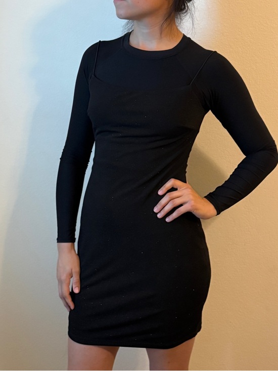 Windsor Dresses & Skirts - Windsor Glittery Black Spaghetti Strap Bodycon backless Dress